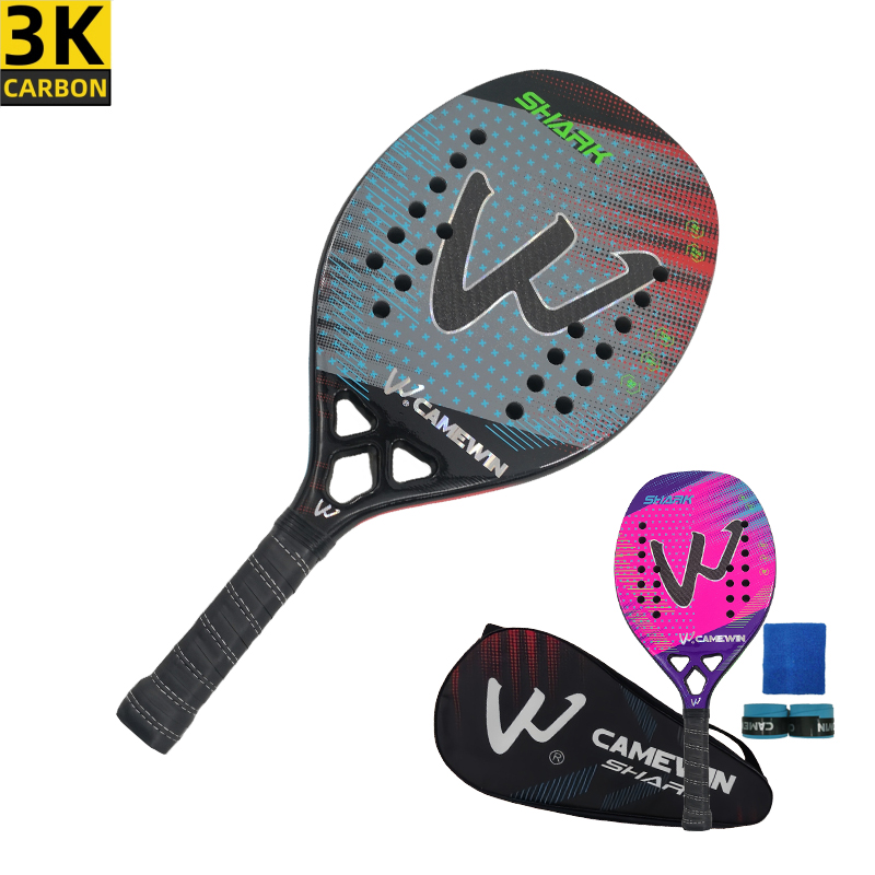 Li Ning Racket - Camewin 3k مضرب تنس الشاطئ ألياف
