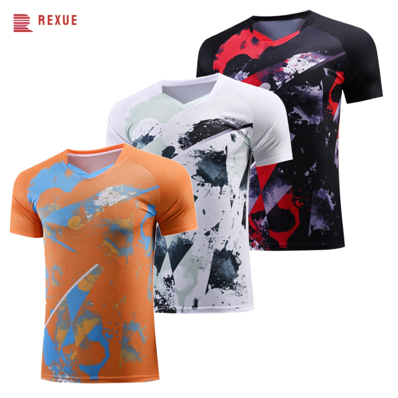 قميص تنس الطاولة برقبة على شكل - مراجعة Badminton Jersey وسعره