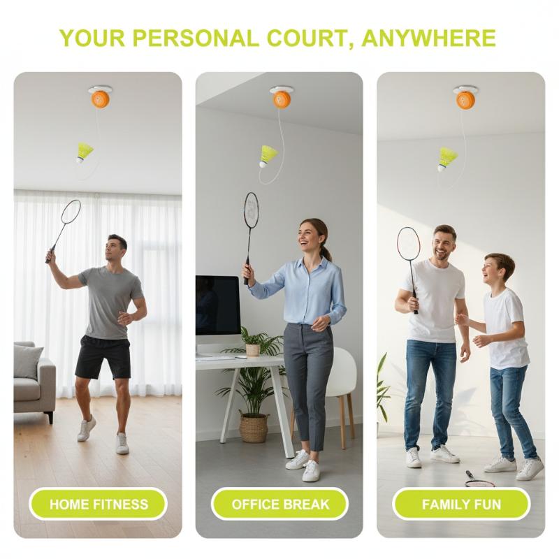 أداة تدريب البادمنتون الأوتوما - مراجعة Badminton Single وسعره