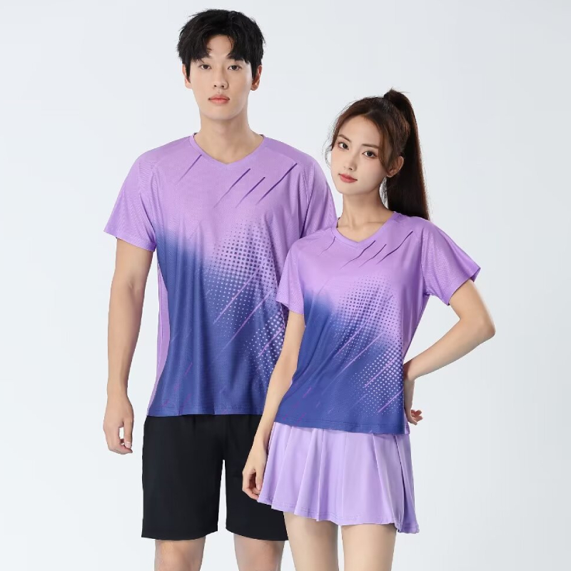 للجنسين تنس الطاولة تي شيرت ال - مراجعة Badminton Jersey وسعره