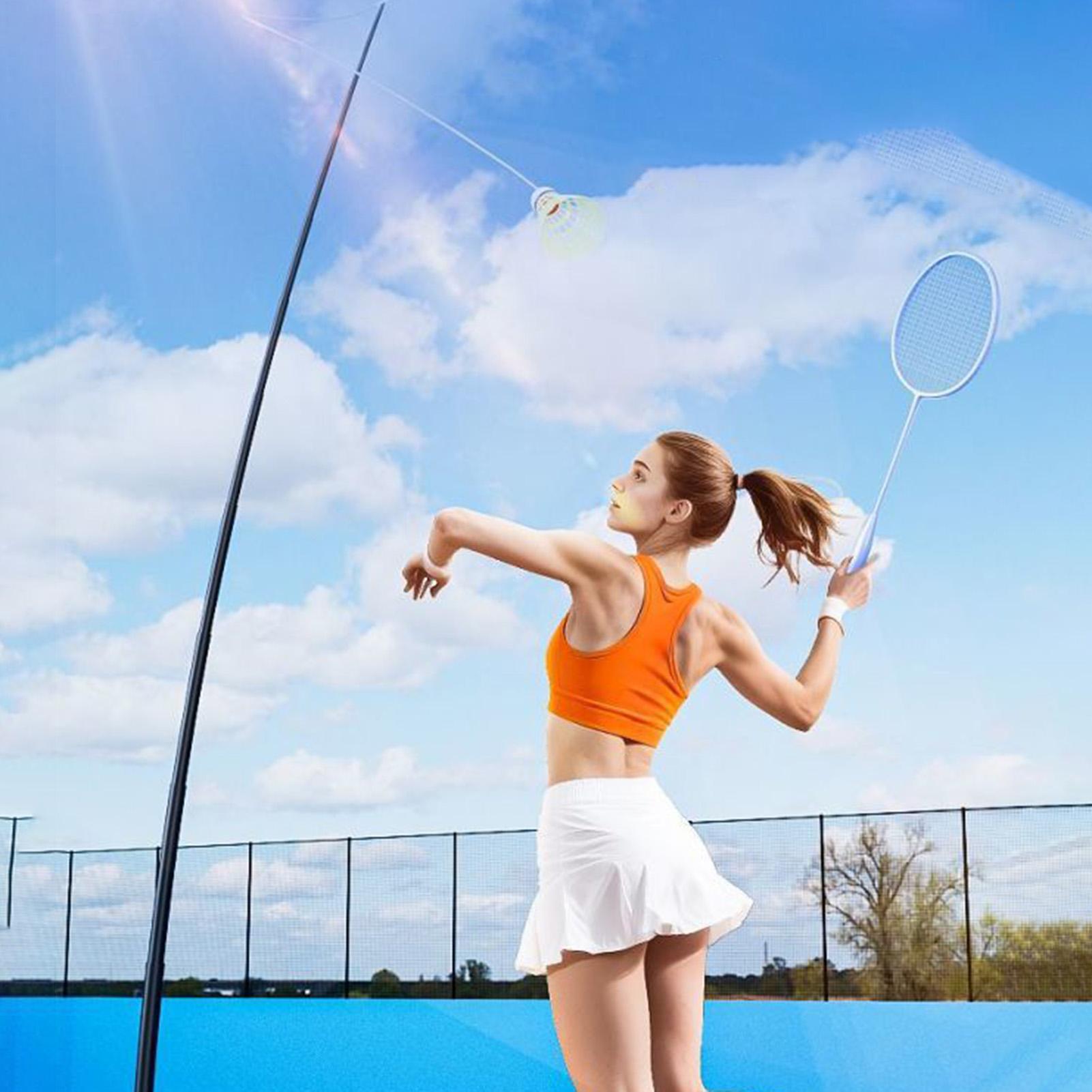 جهاز تدريب الريشة الطائرة الفر - مراجعة Badminton Single وسعره