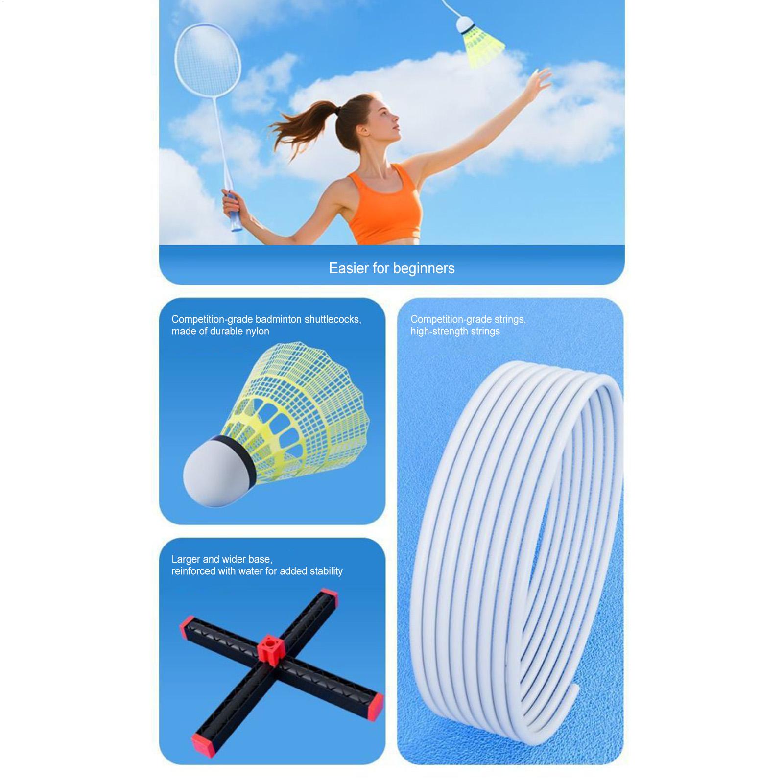 جهاز تدريب الريشة الطائرة الفر - مراجعة Badminton Single وسعره