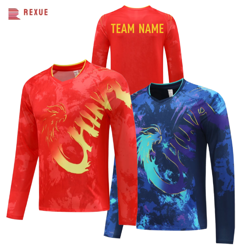 الصين التنين طويلة الأكمام تنس - مراجعة Badminton Jersey وسعره