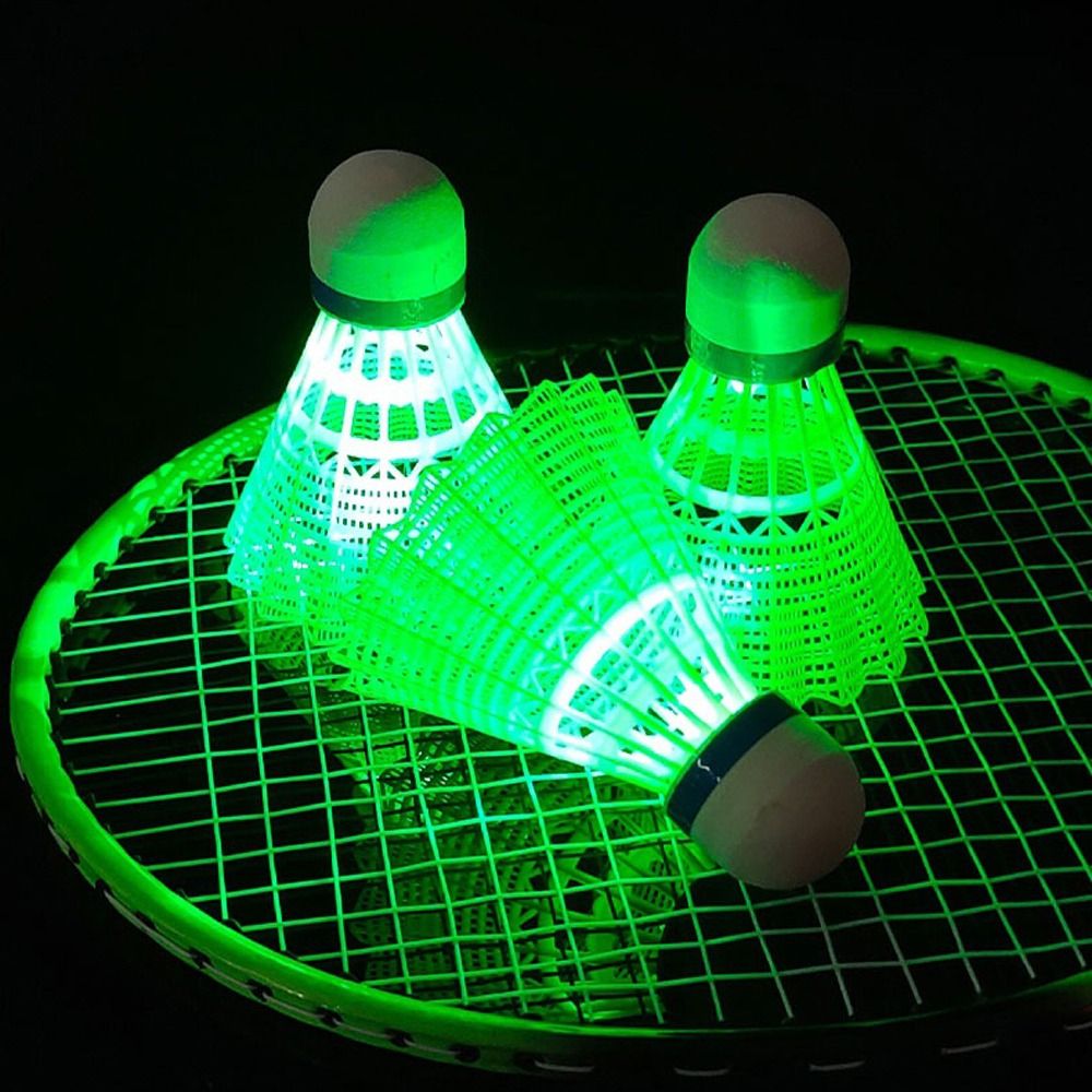 تضيء LED كرة الريشة متوهجة كرا - مراجعة Badminton Bwf وسعره