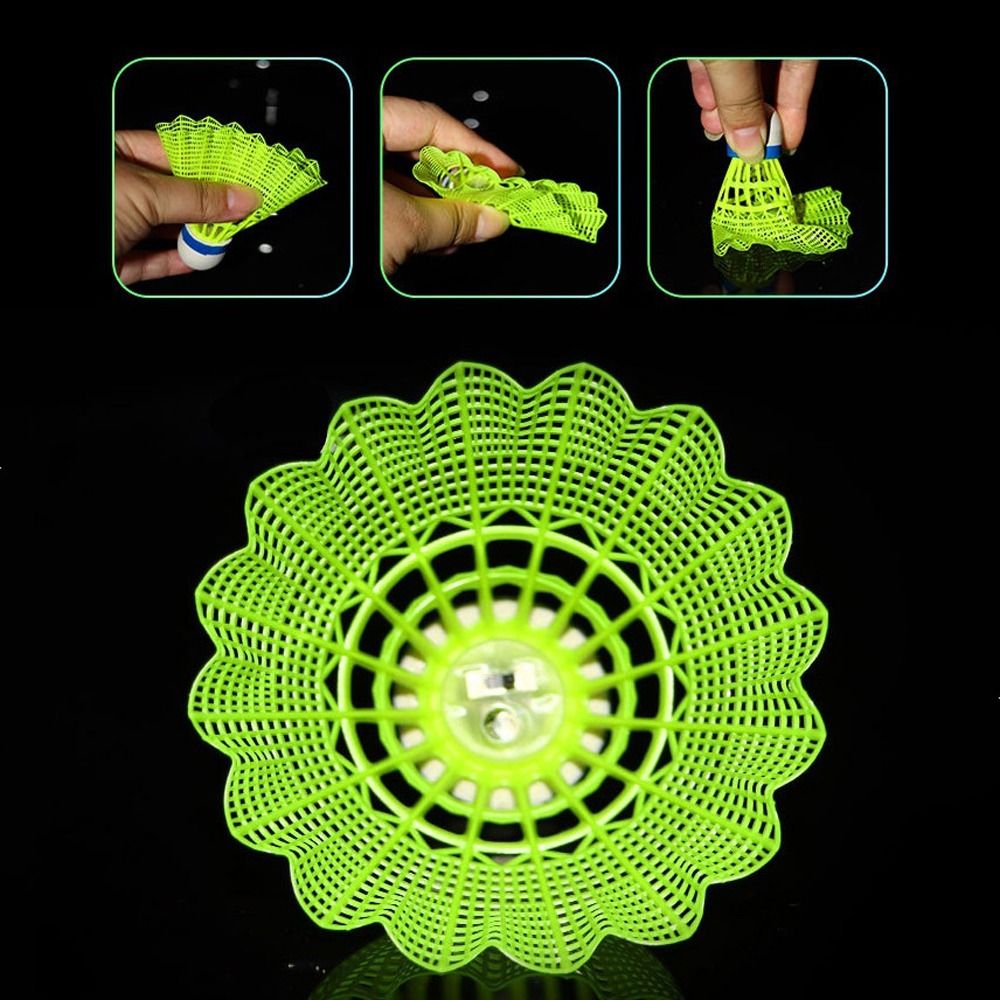 تضيء LED كرة الريشة متوهجة كرا - مراجعة Badminton Bwf وسعره