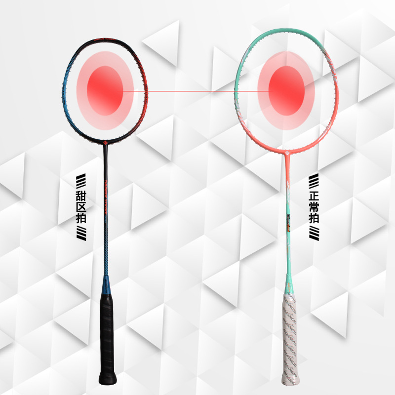 مضرب بادمنتون كامل الكربون صغي - مراجعة Badminton Background وسعره