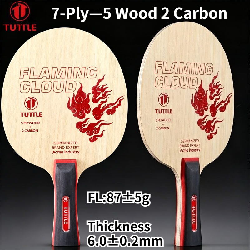 مضرب تنس طاولة TUTTLE Flaming  - مراجعة Badminton Background وسعره