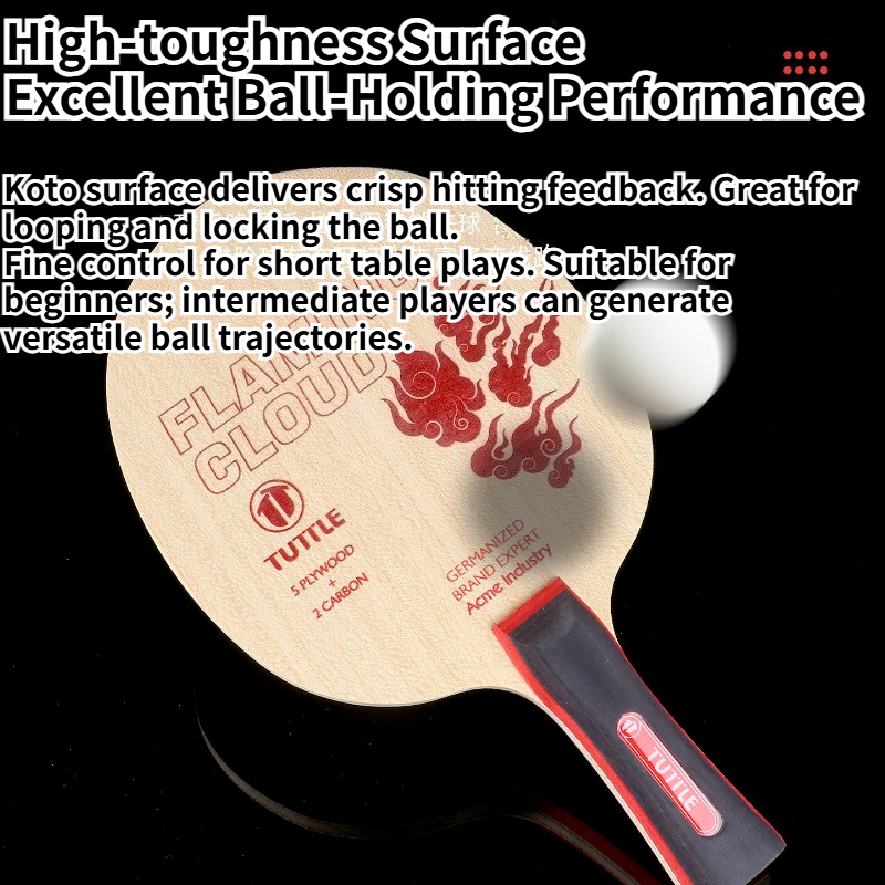 مضرب تنس طاولة TUTTLE Flaming  - مراجعة Badminton Background وسعره